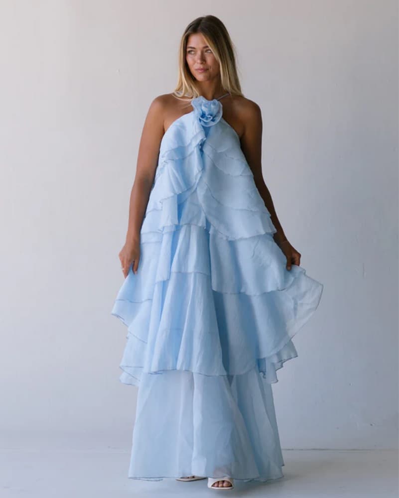 Verity Floral Ruffle Maxi Dress - Image 3