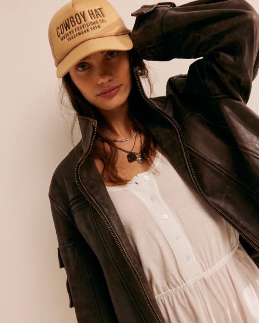 Free People Cowboy Trucker Hat  - Image 1