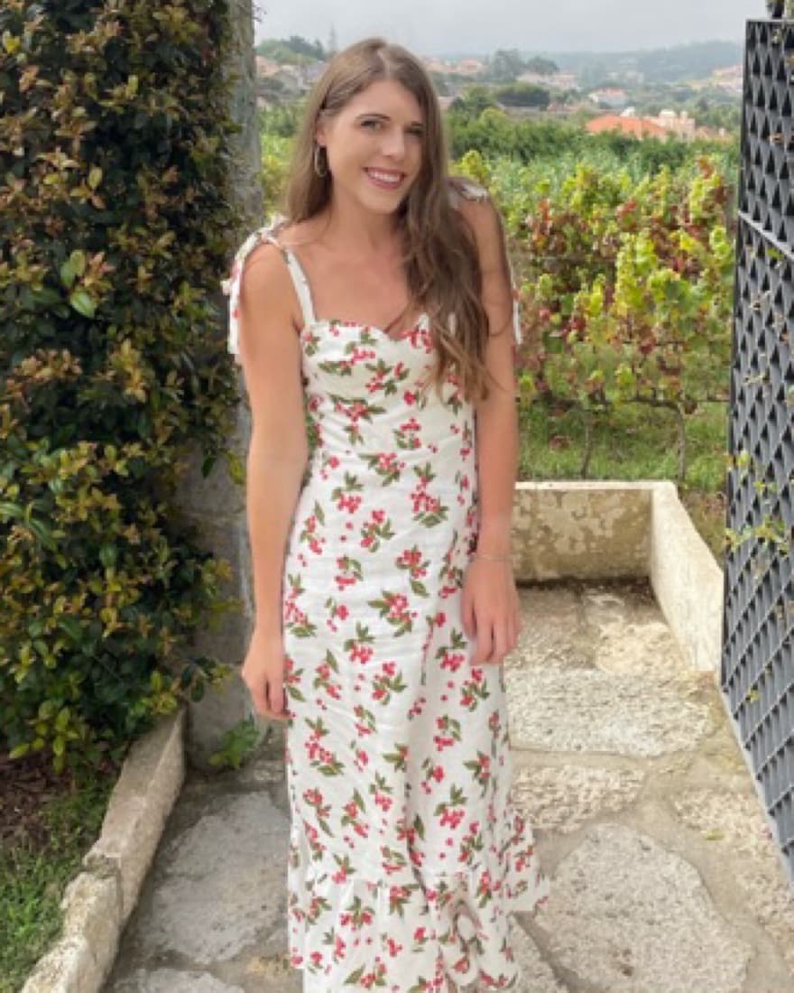 Reformation Vale Sour Cherry Dress - Image 3