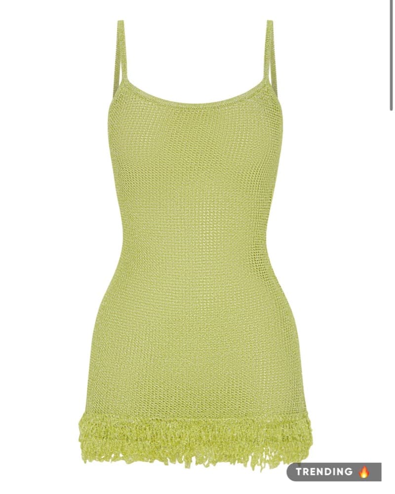 Whitefox Green Knit Mini Dress - Image 2