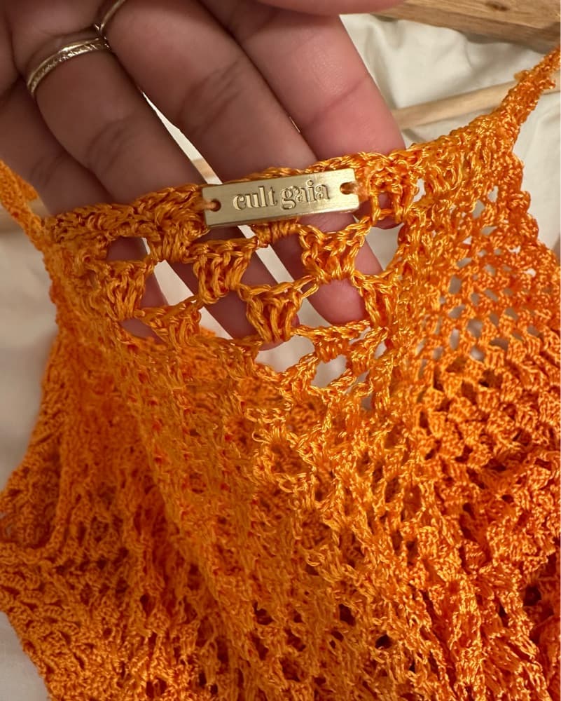 Cult Gaia Silena Crochet Dress - Image 5