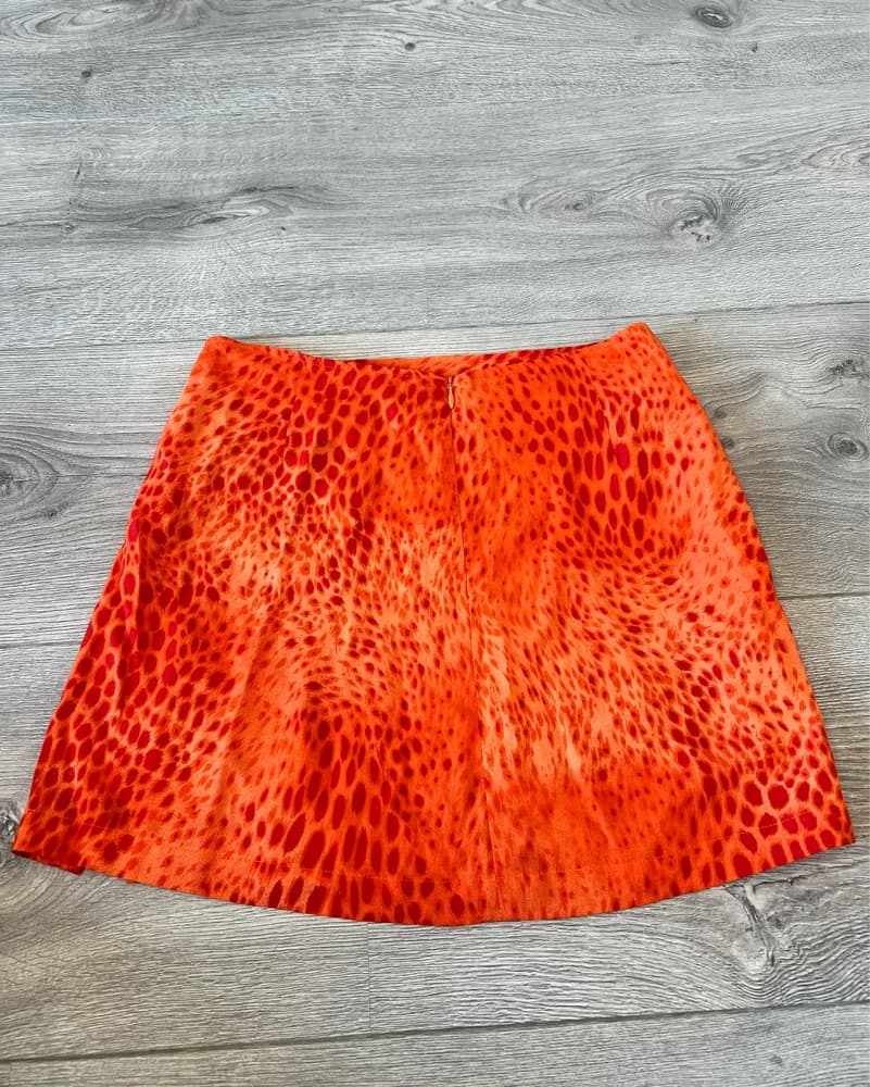 motel rocks orange skirt  - Image 4