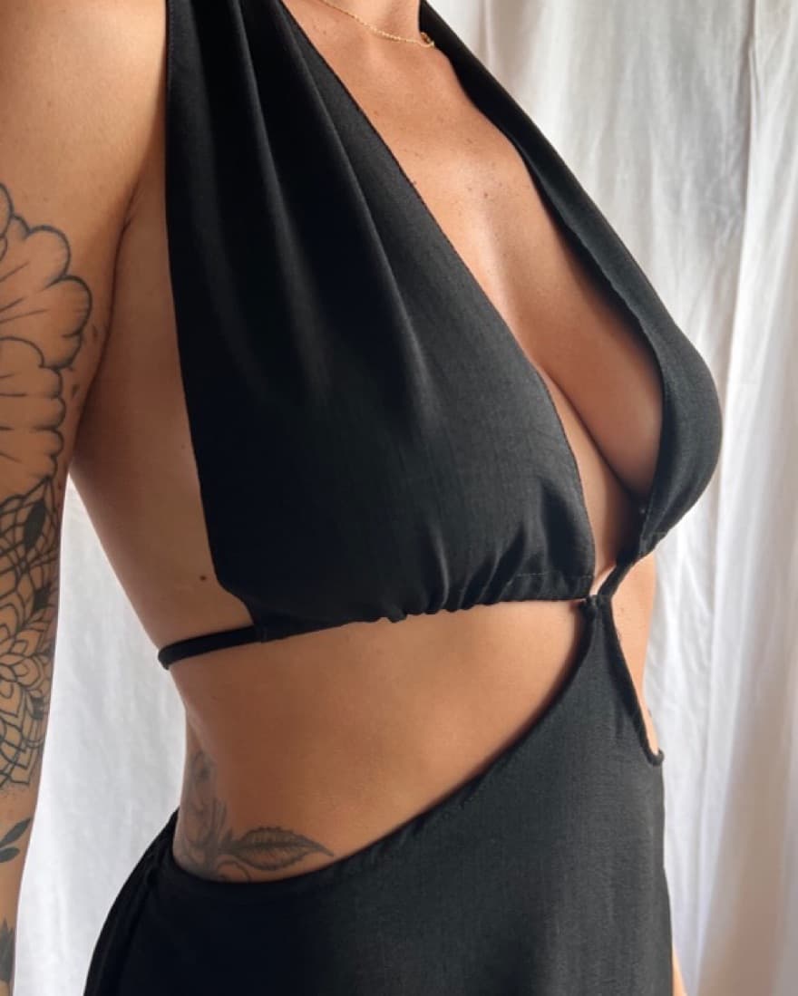 Satin Maxi Dress - Image 5