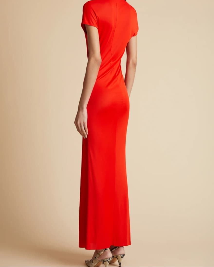 Khaite Red Dress - Image 2