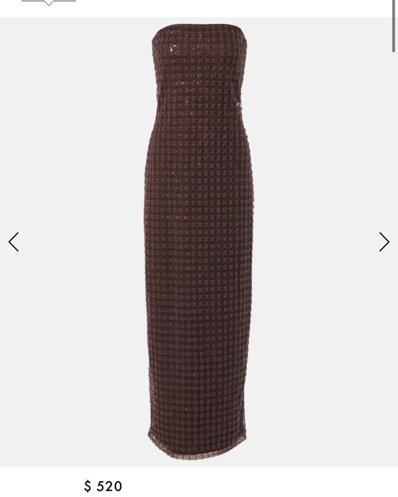 Rotate Beaded Strapless Maxi Dress - Image 2