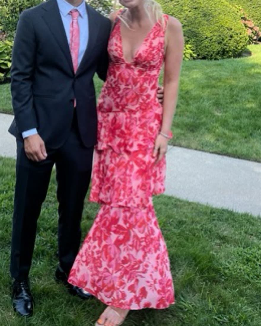 Pink Floral Ruffle Dress - Selfie Leslie - Image 2