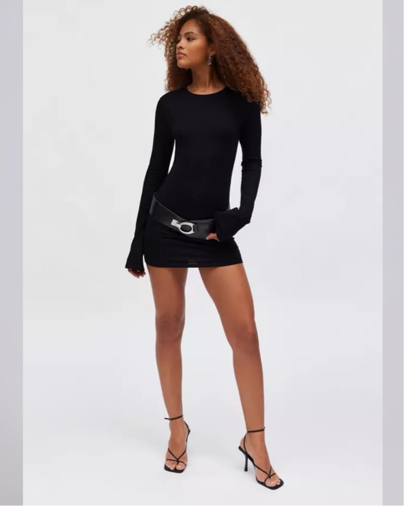 Jaded London Black Mesh Mini Dress - Image 5
