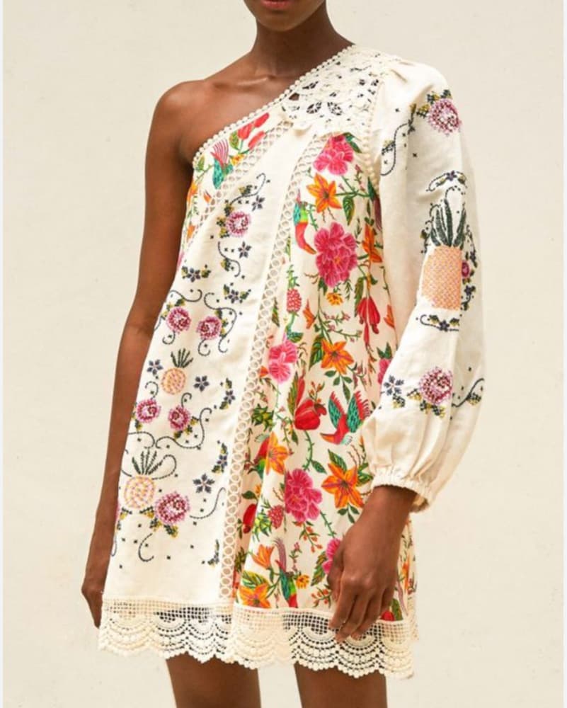 Farm Rio One Shoulder Dress - Image 1