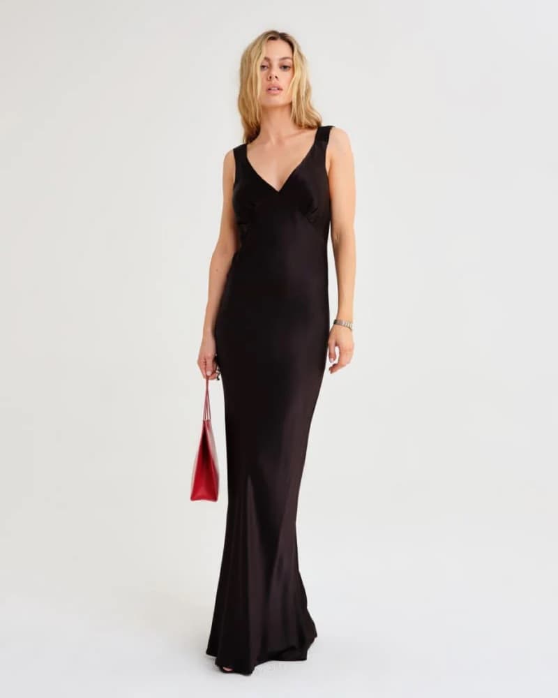 Rumored Black Maxi Dress - Image 1
