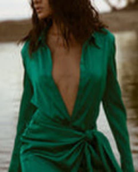 Stunning Green Wrap Dress - Image 1