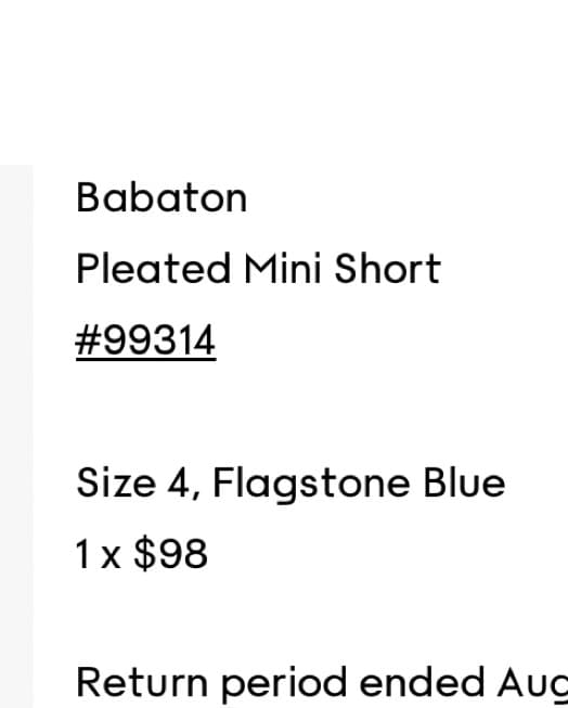 Babaton Blue Shorts Aritzia  - Image 1