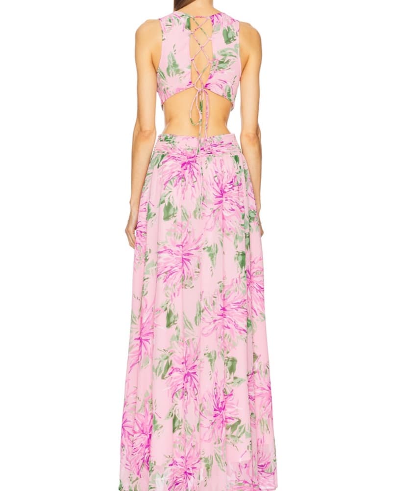 Pink Floral Dress - Image 4