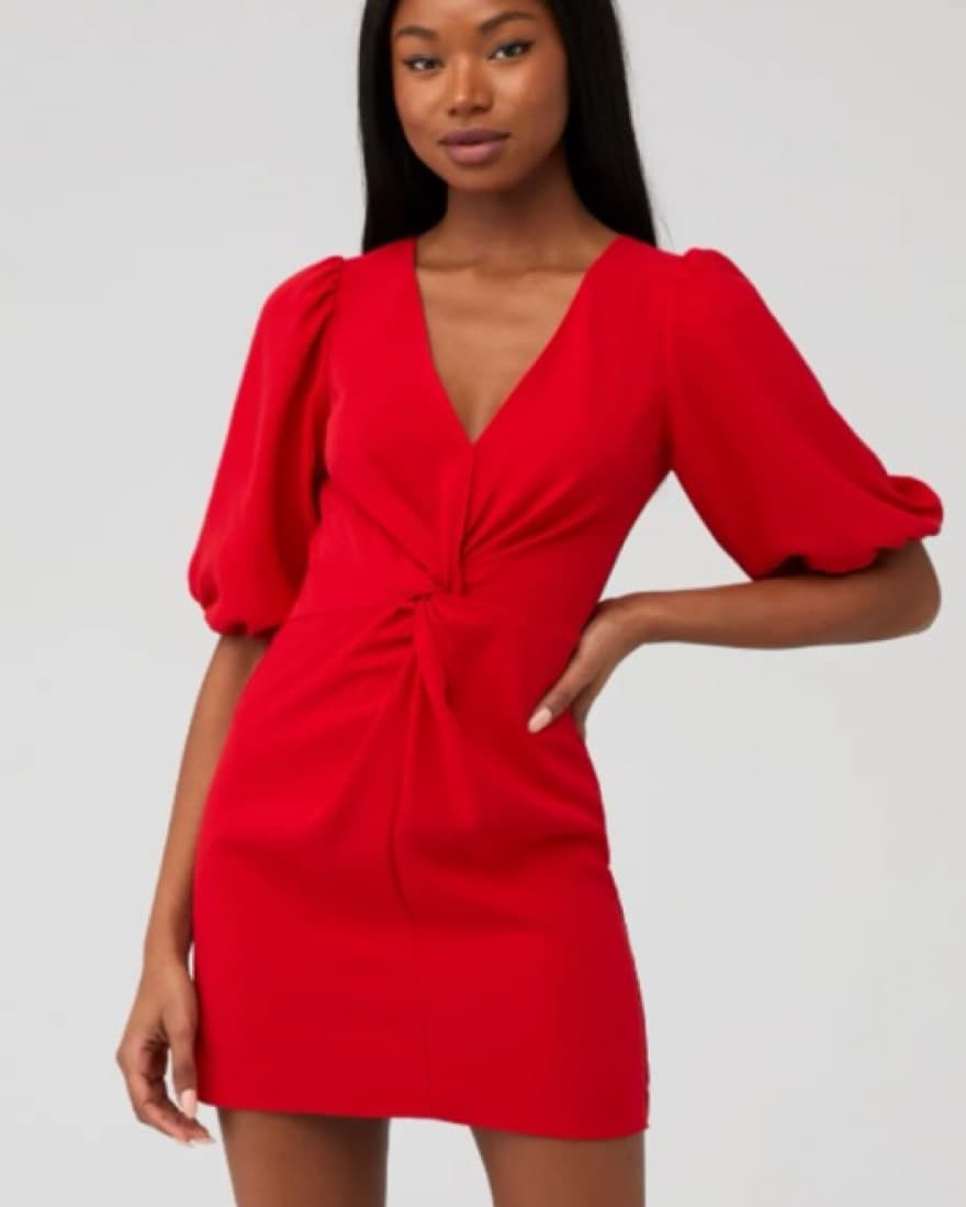 Amanda Uprichard Red Susannah Dress - Image 3
