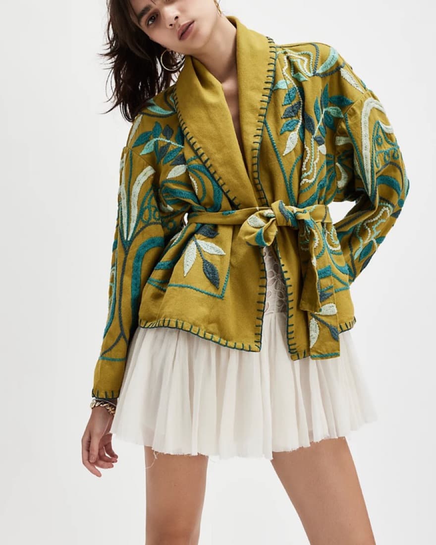 Free People Nori Embroidered Jacket - Image 2