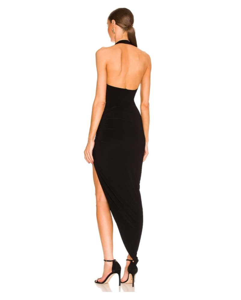 Norma Kamali Cayla Side Drape Gown  - Image 3