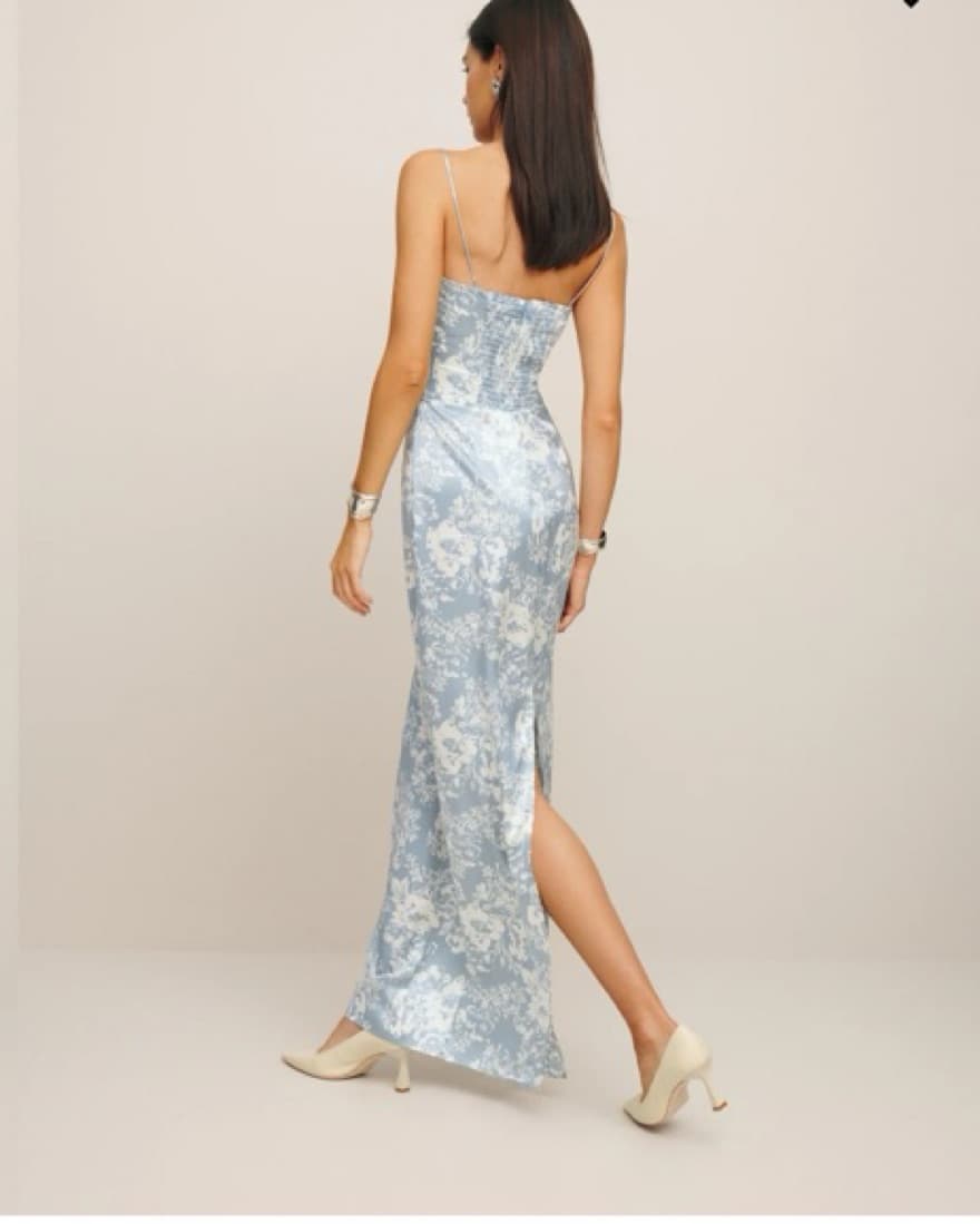 Reformation Frankie Silk Dress - Image 2