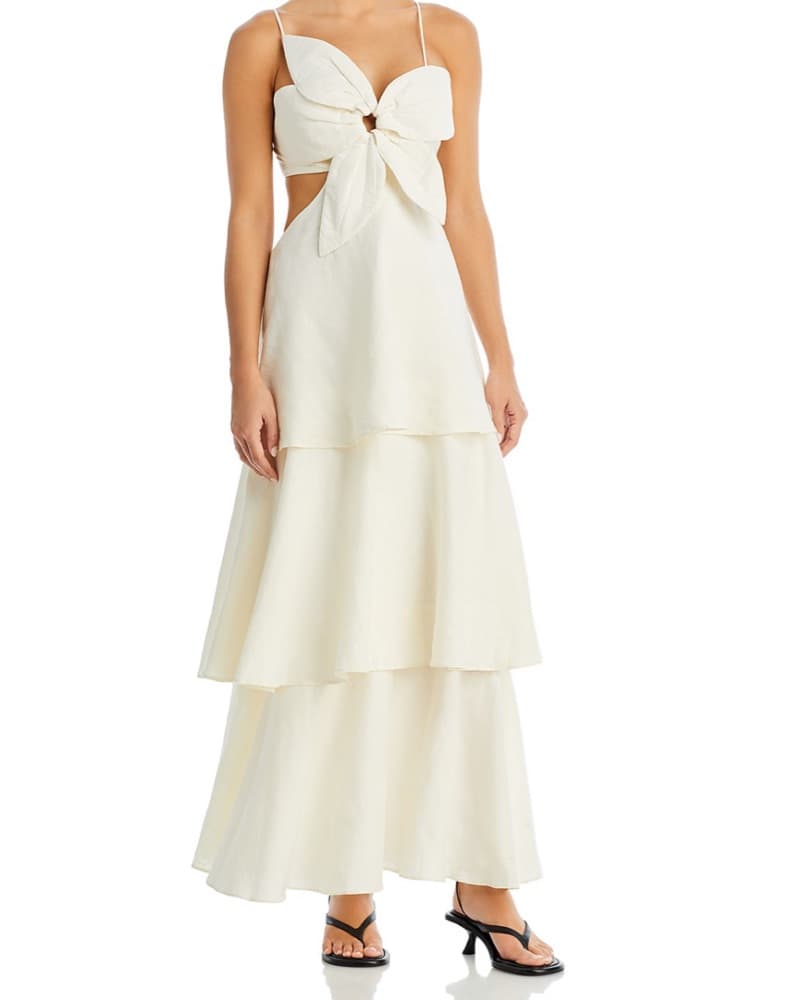 Farm Rio Flower White Dress - Image 1