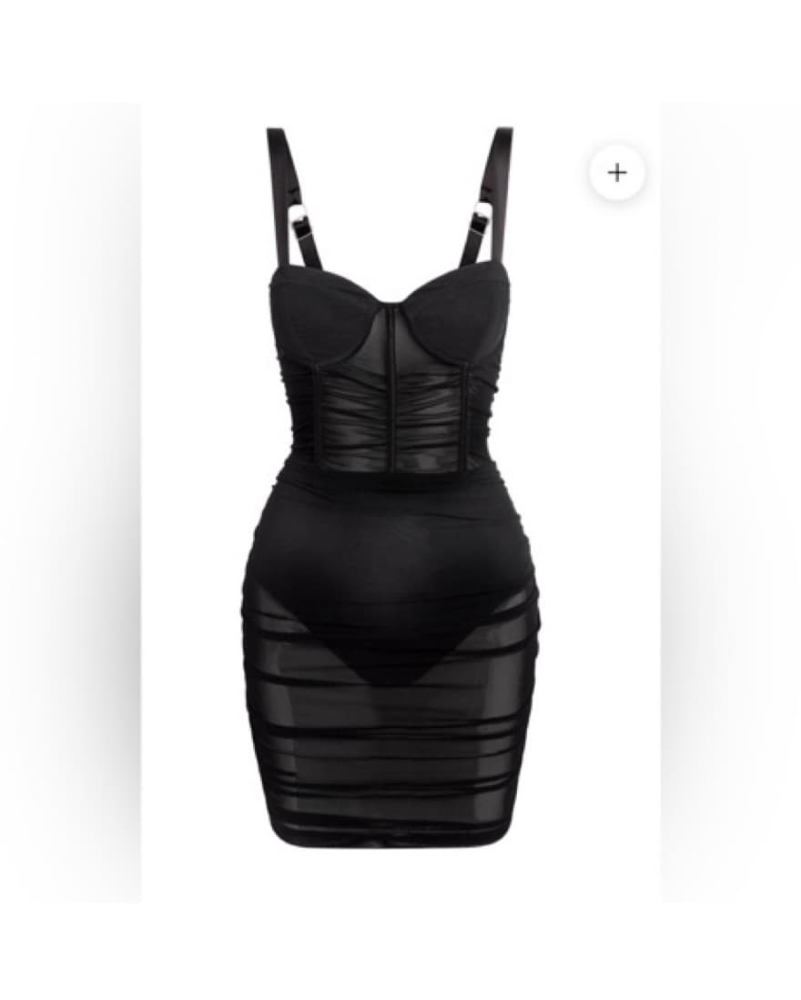 Leau mesh Mini Dress - Image 2