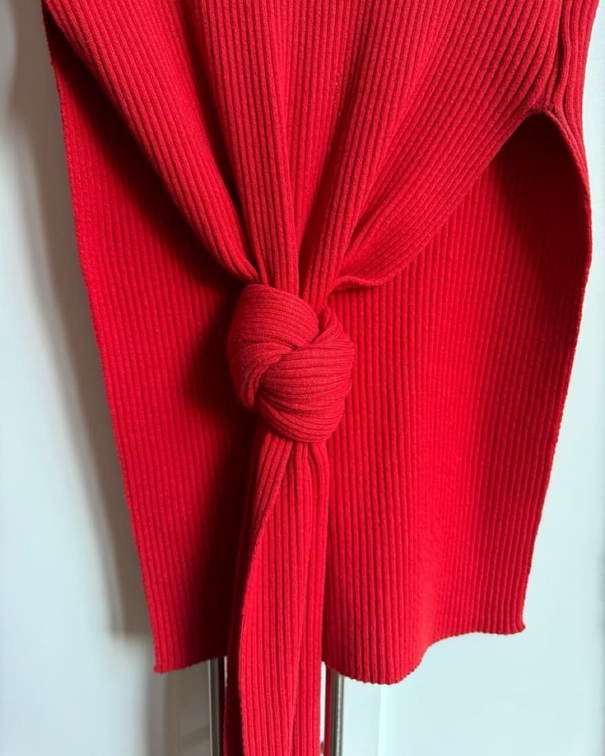 Jacquemus Red Ribbed Turtleneck - Image 4