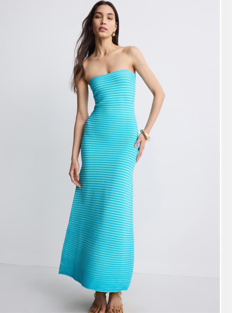 Vibrant Striped Maxi Dress - Image 1