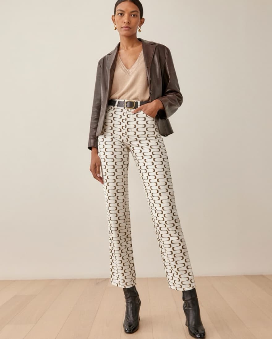 Mod Print reformation Jeans (size 26)  - Image 6