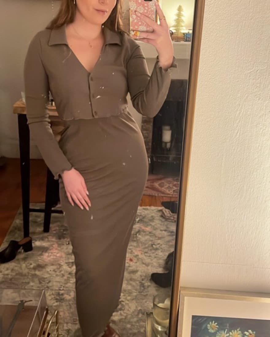 Taupe Reformation Two Piece Set, Size S - Image 3