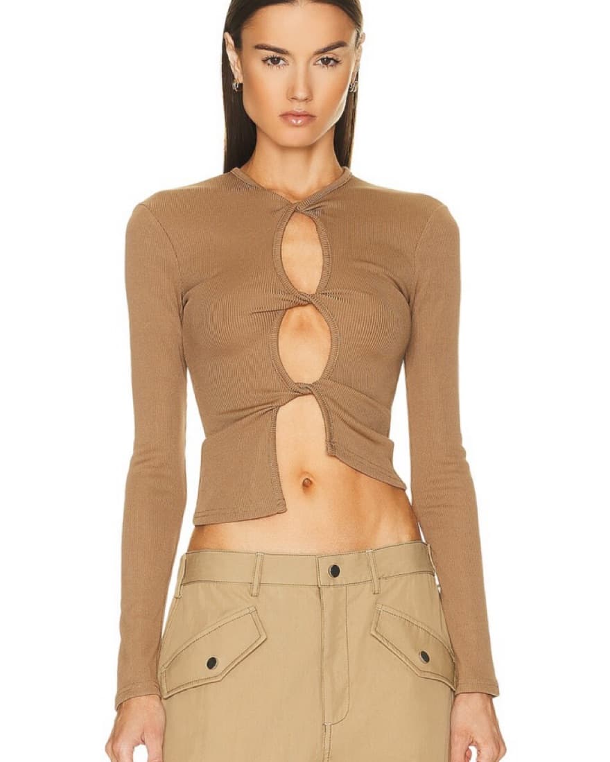 Christopher Esber Twist Cutout Top - Image 1