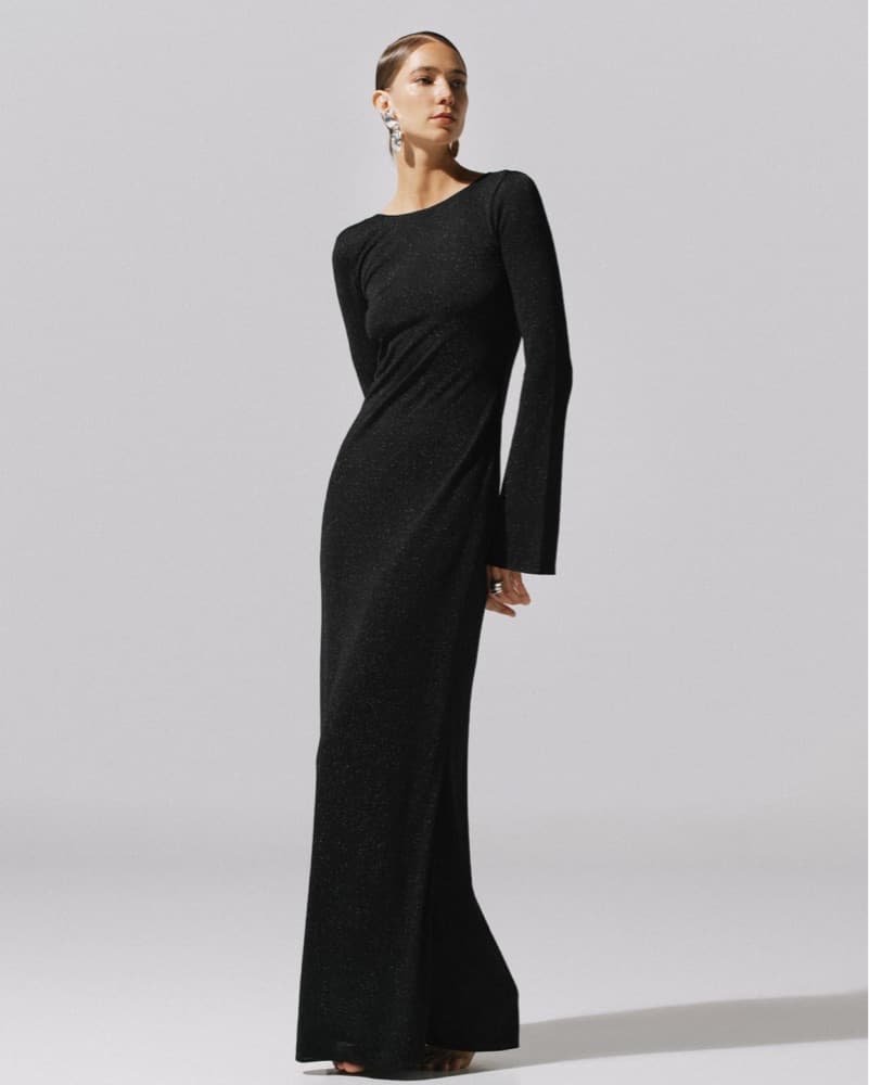 Black Long Sleeve Dress  - Image 1
