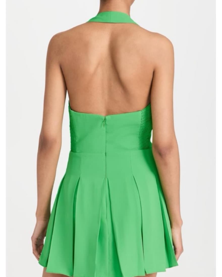Amanda Uprichard Skort Romper In Kelly - Image 2