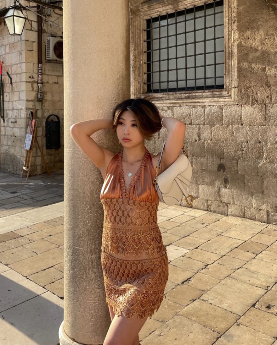 Bronze Sequined Vintage Matching Set - Image 3