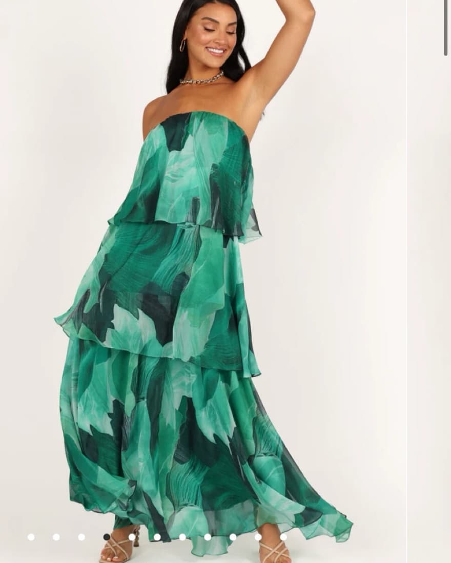 Petal & Pup Bloom strapless Maxi Dress - Image 1