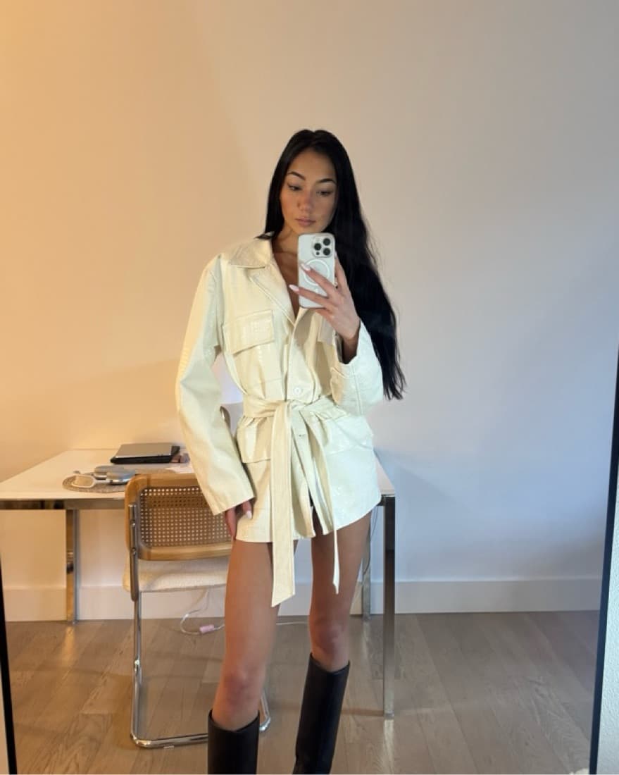 LIONESS CROCODILE JACKET DRESS - Image 1