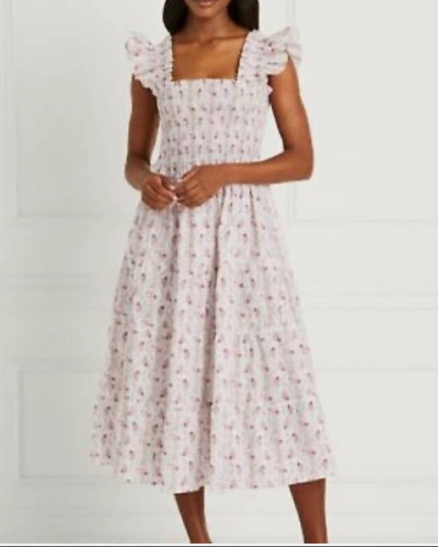 Flowy Floral Midi Dress - Image 1