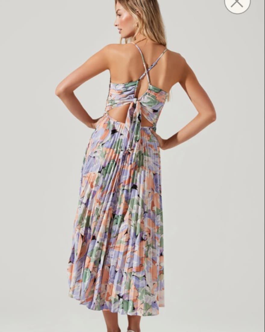 ASTR Floral Midi Dress - Image 1