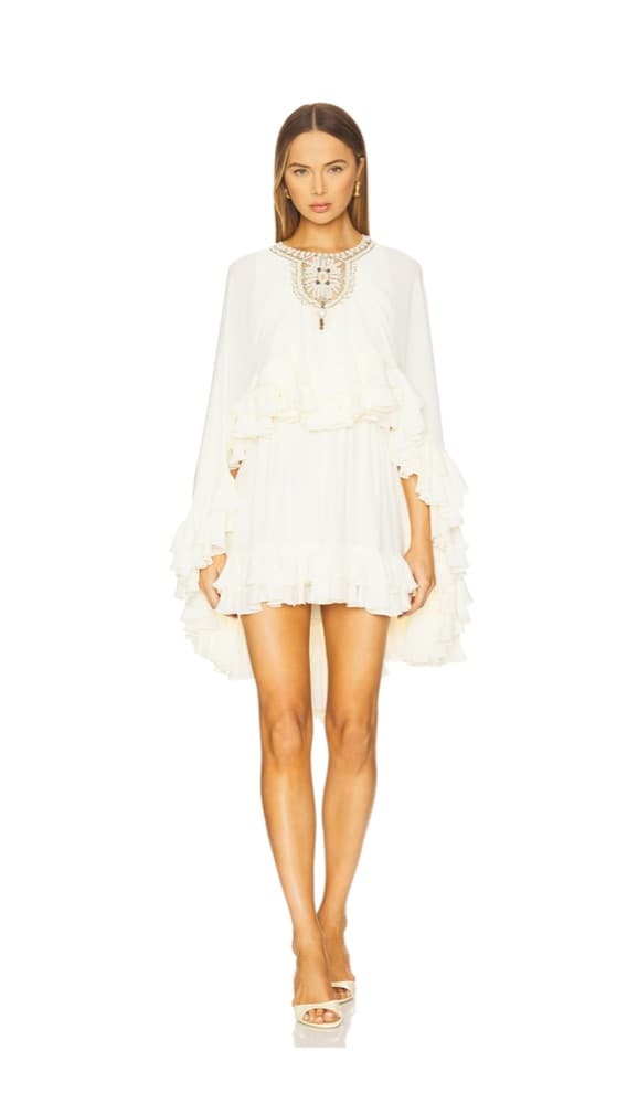 Alexis Taessa Dress In Ivory  - Image 1