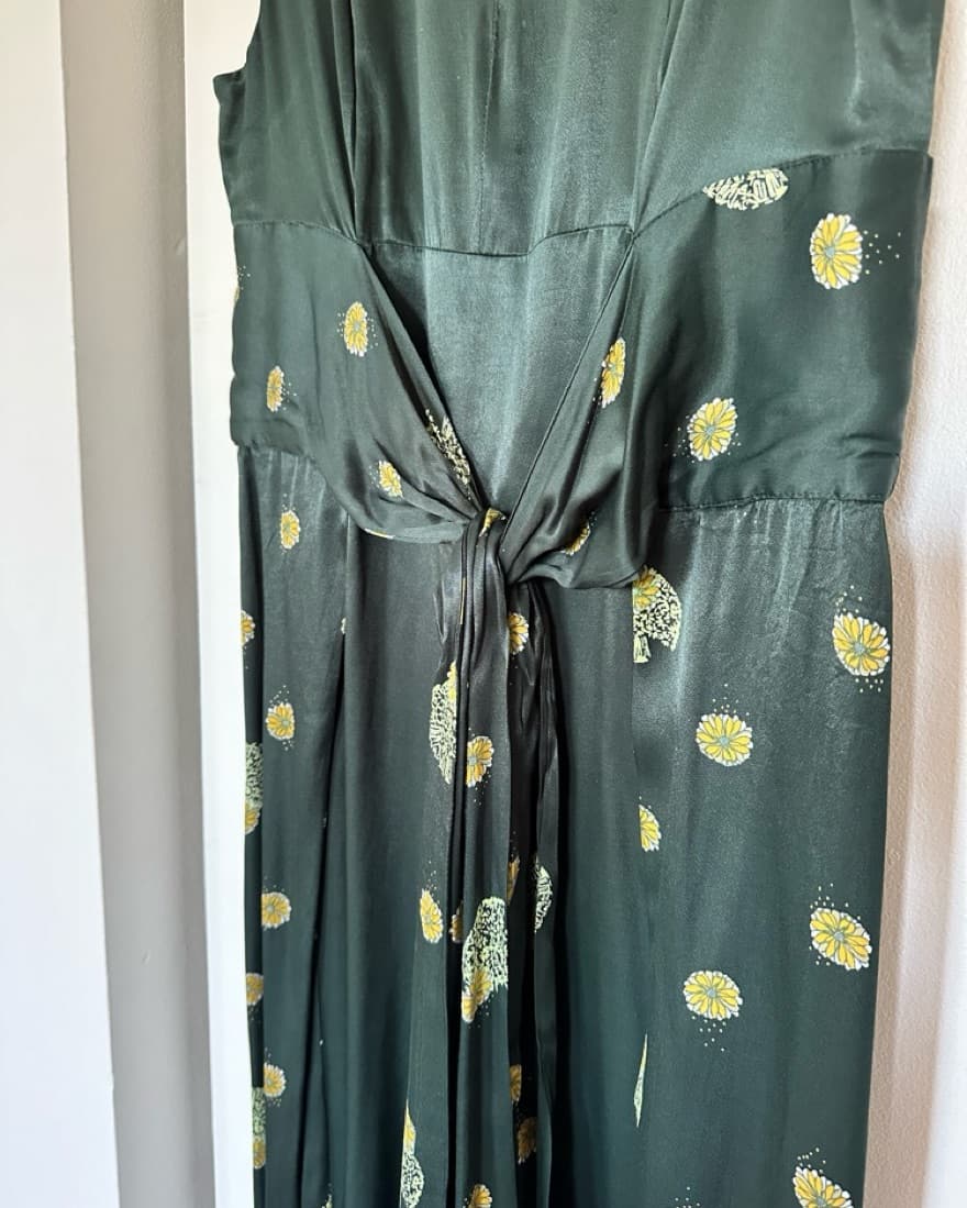 Free People Green Printed Jumpsuit - Image 4