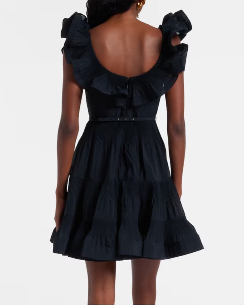 Zimmermann Pleated Ruffle Mini Dress - Image 3