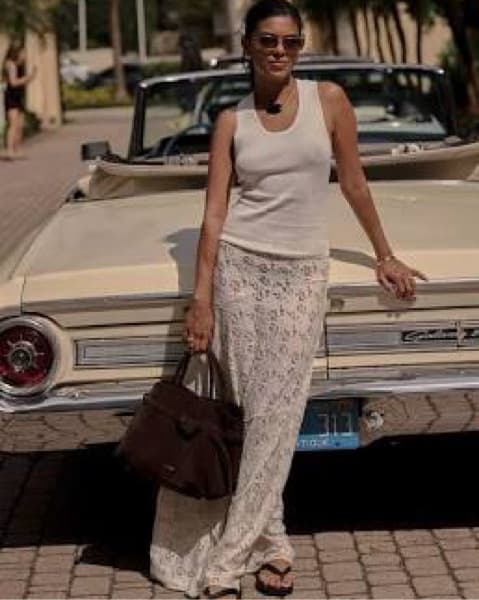 DISSH LOULA WHITE LACE SKIRT - Image 5