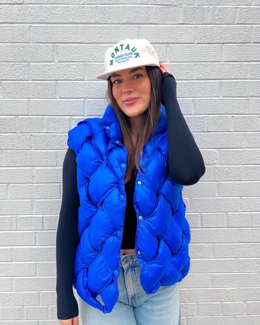 Boutique Woven Puffer Vest - Image 1