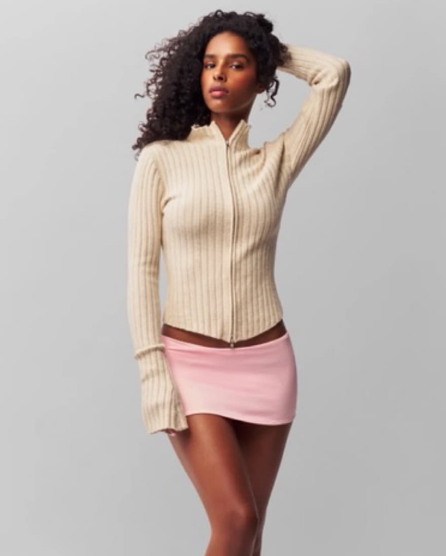 Danielle Guzio Zip Up Sweater - Image 2