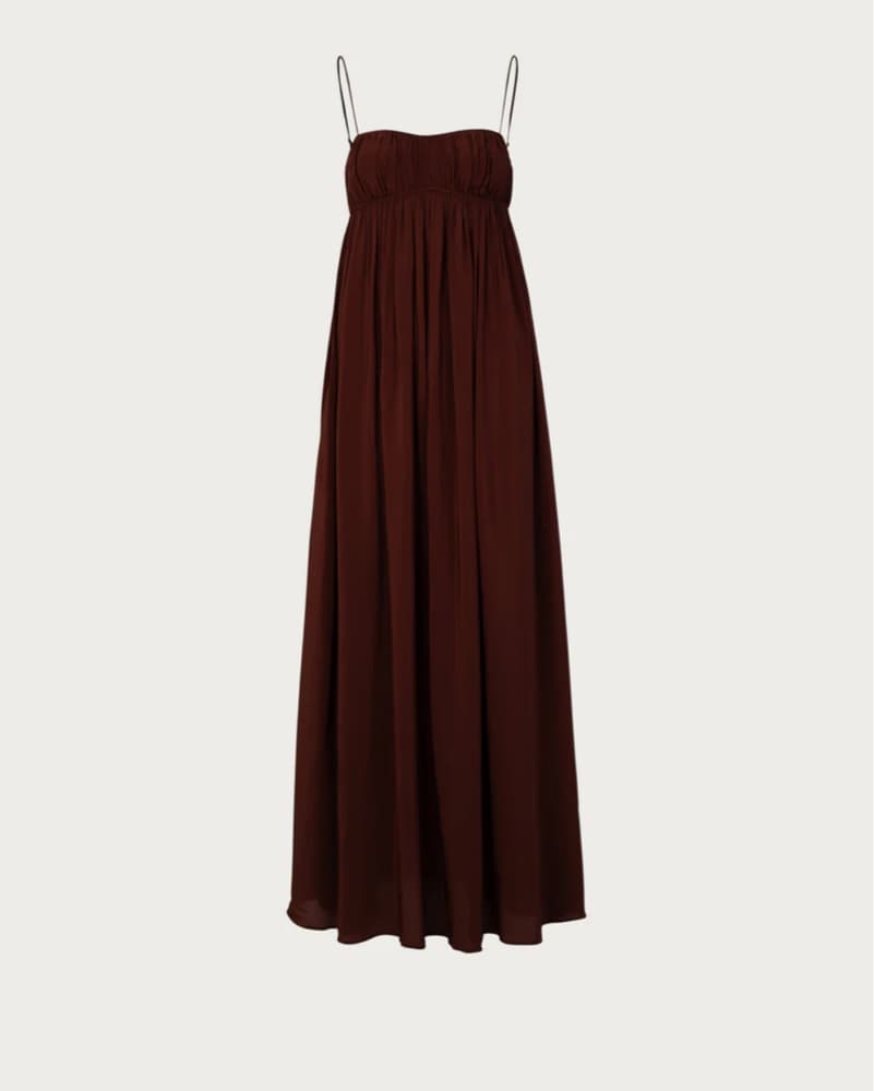 SAME Los angeles Chocolate brown chiffon - Image 4