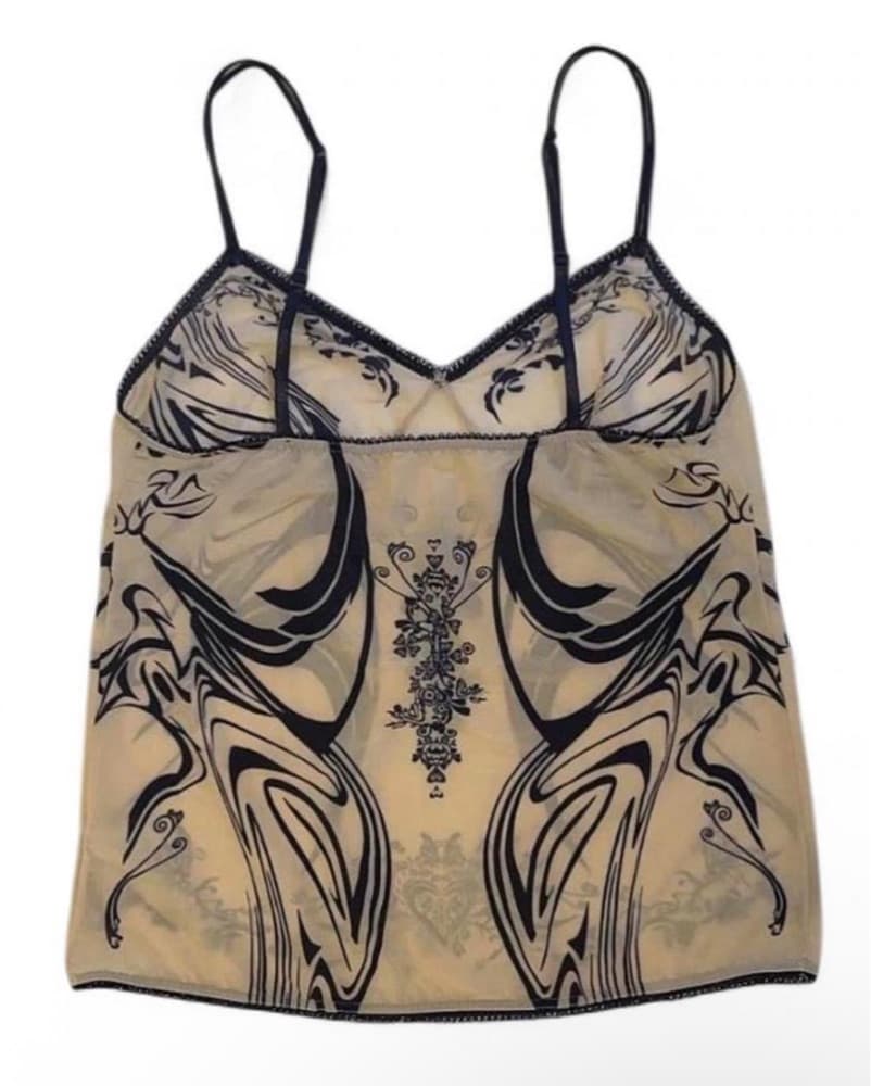 Issey Miyake Tattoo Sheer Camisole - Image 3