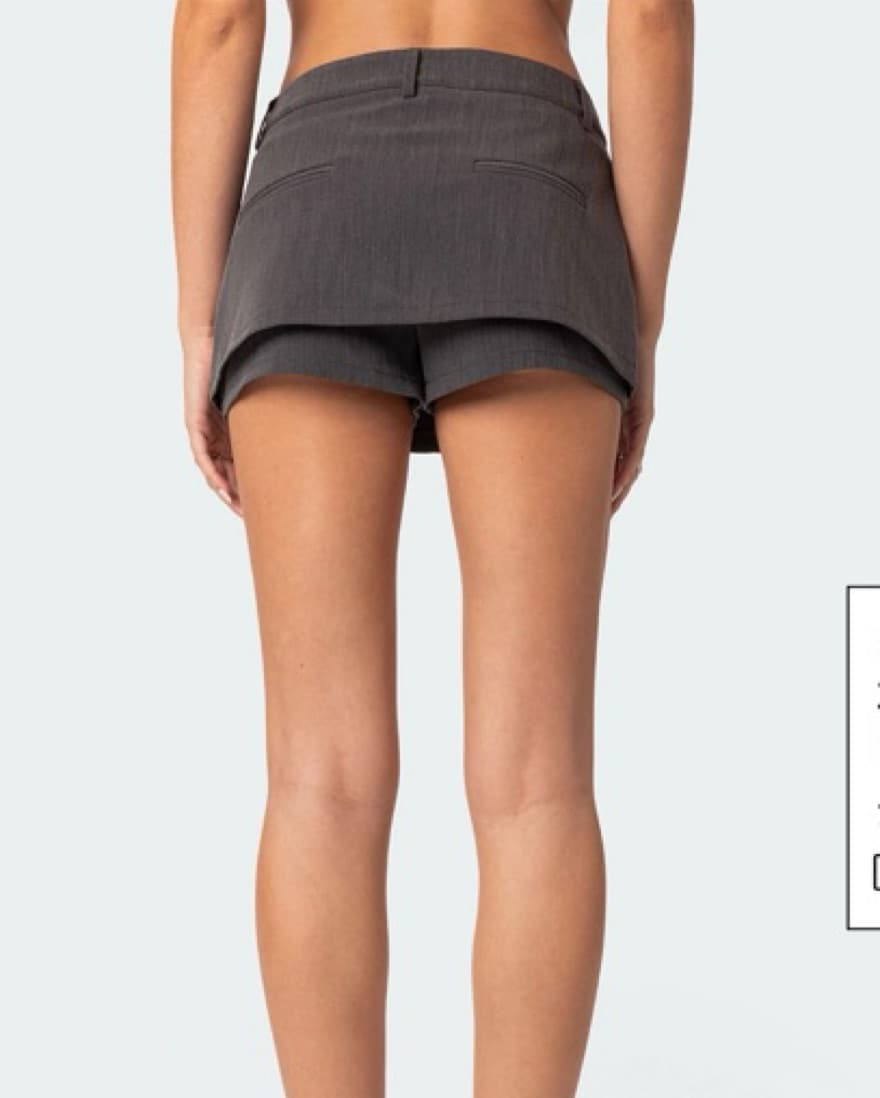 Grey Mini Skort - Image 3