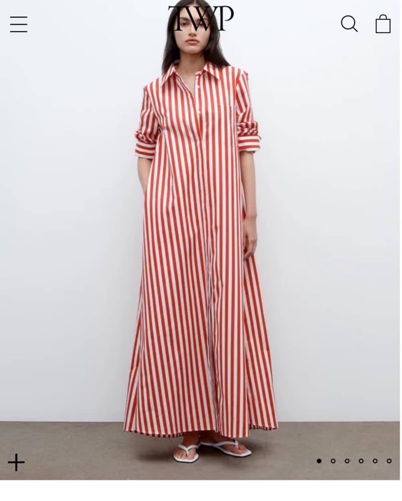 TWP Jenny Gown in Boardwalk Cotton Strip - Image 4