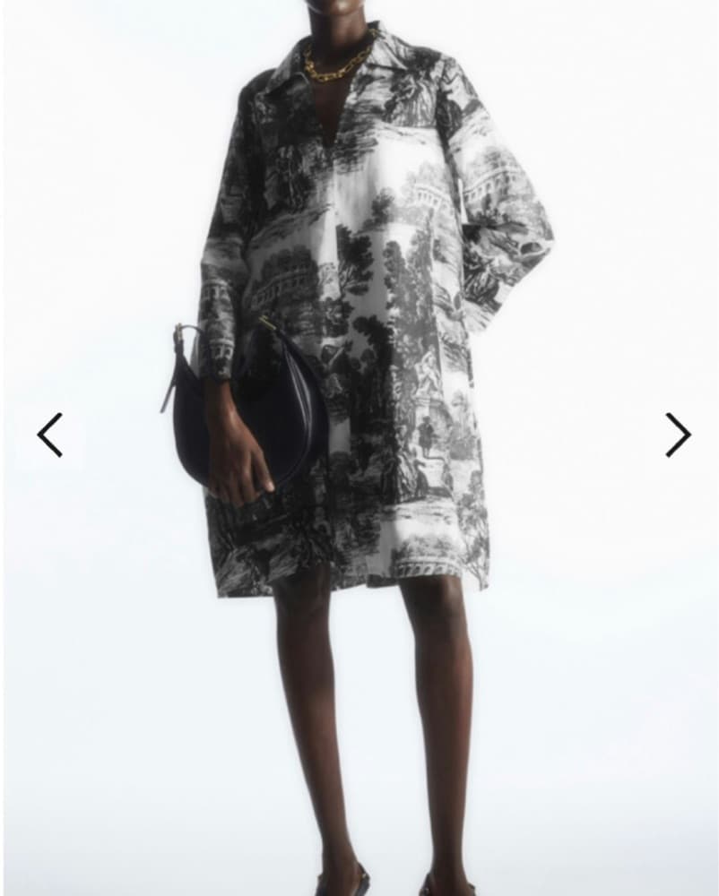 COS French Toile Linen Tunic Dress - Image 1