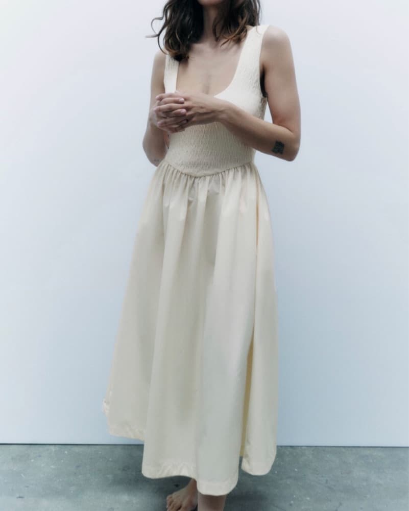  Ivory Midi Dress - Image 1