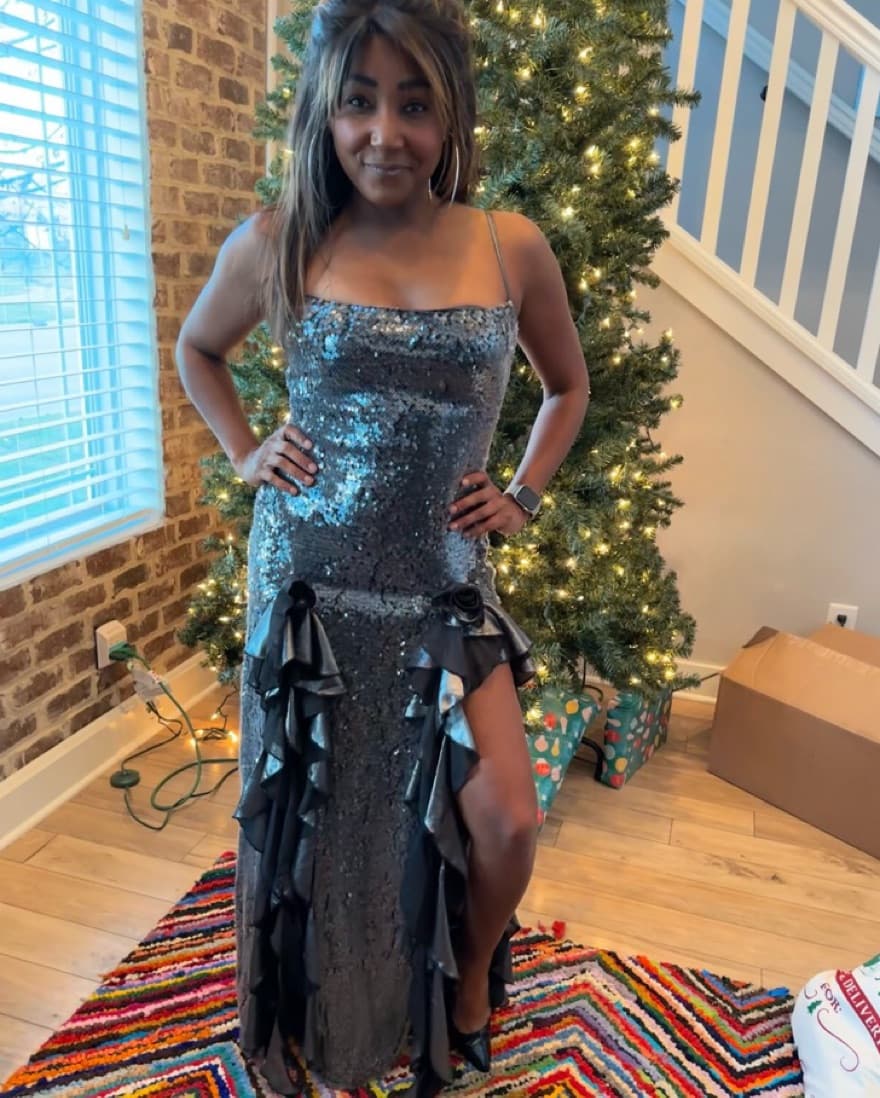 Formal Sequin Dress - Image 2