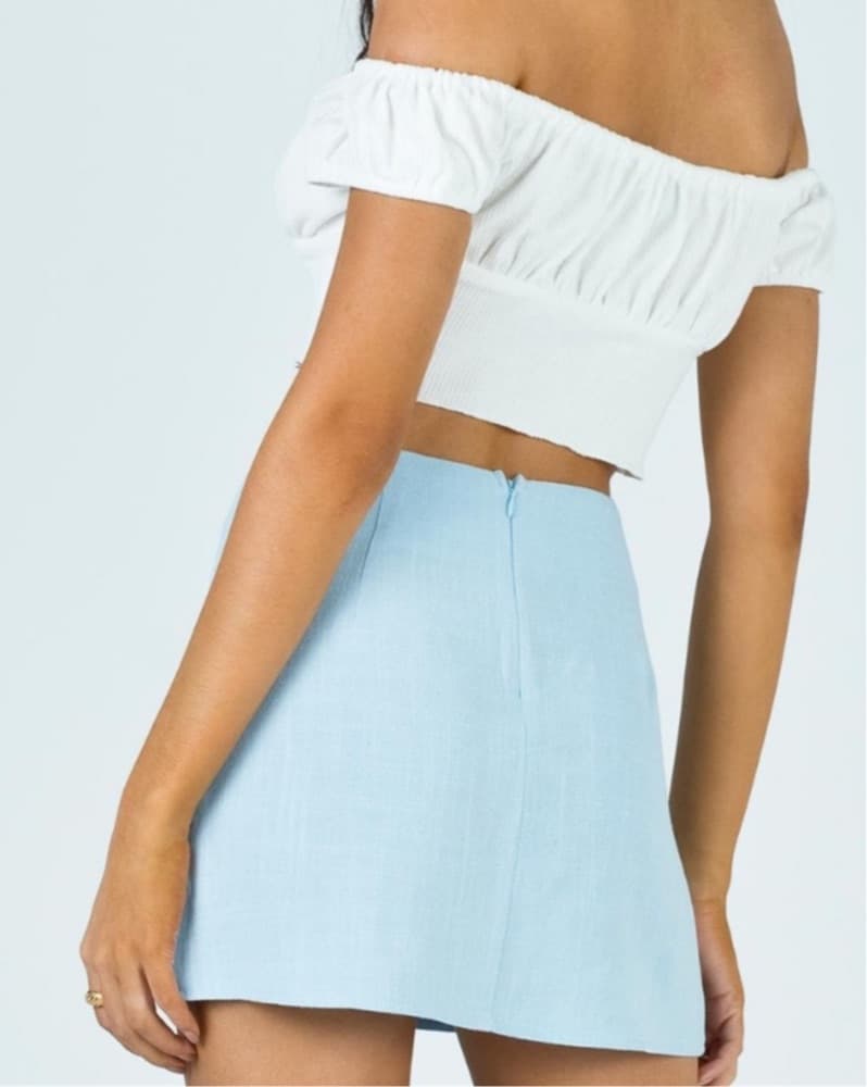 Princess Polly Blue Mini Skirt - Image 2
