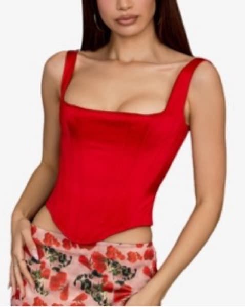 House of cb Red Satin Corset - Image 2