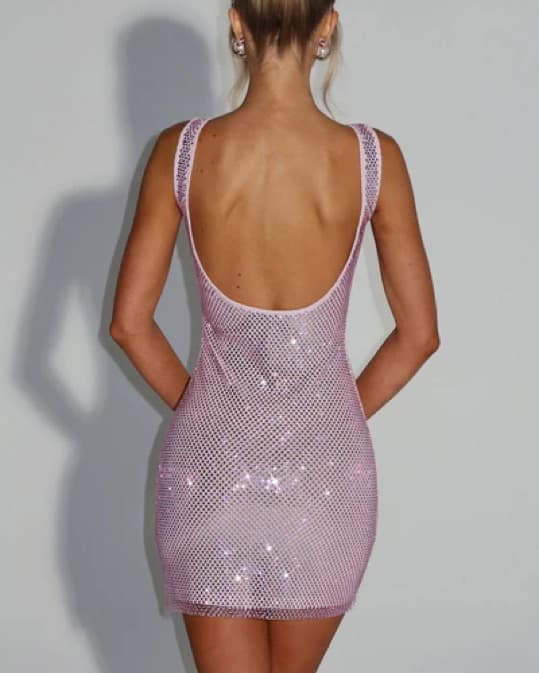 Petra Mini Dress In Pink🌸✨ - Image 3